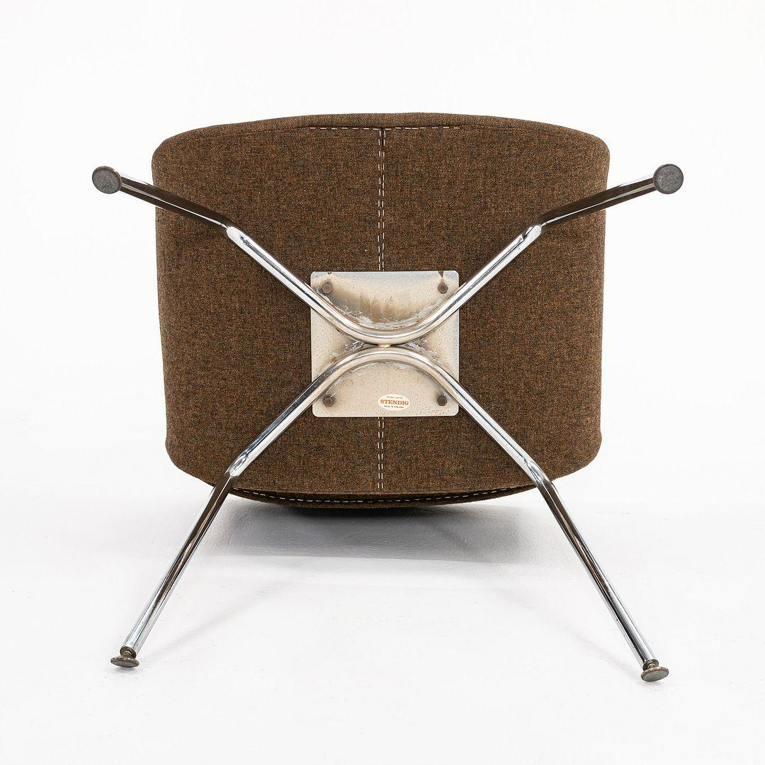 1960 Eero Aarnio pour Asko Finlande Chaise Viking en tissu brun en vente 3
