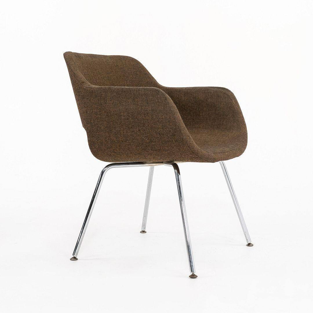 1960 Eero Aarnio pour Asko Finlande Chaise Viking en tissu brun Bon état - En vente à Philadelphia, PA