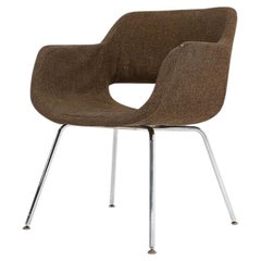 1960s Eero Aarnio for ASKO Finland Viking Chair in Brown Fabric