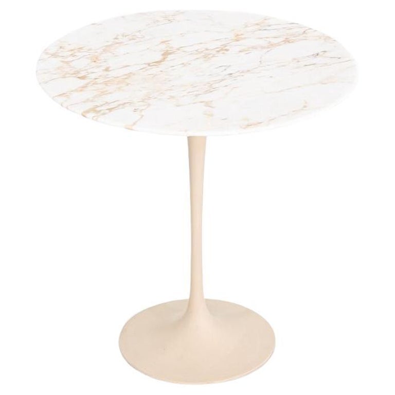 Eero Saarinen for Knoll Tulip Side Table with Marble Top, 1960s