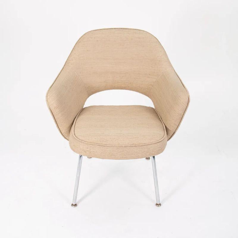 Modern 1960s Eero Saarinen for Knoll Executive Armchair in Tan Fabric For Sale