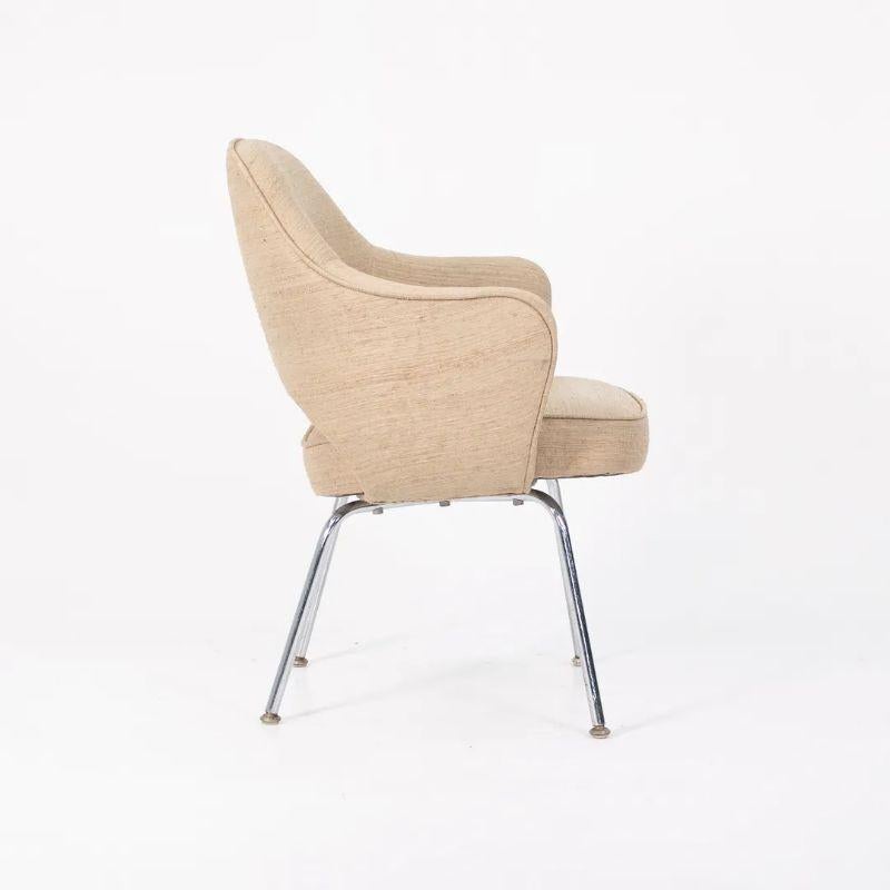 American 1960s Eero Saarinen for Knoll Executive Armchair in Tan Fabric For Sale