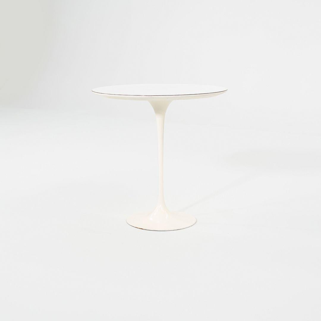 1960s Eero Saarinen for Knoll Tulip Side Table with White Laminate 20