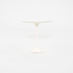 1960s Eero Saarinen for Knoll Tulip Side Table with White Laminate 20" Top