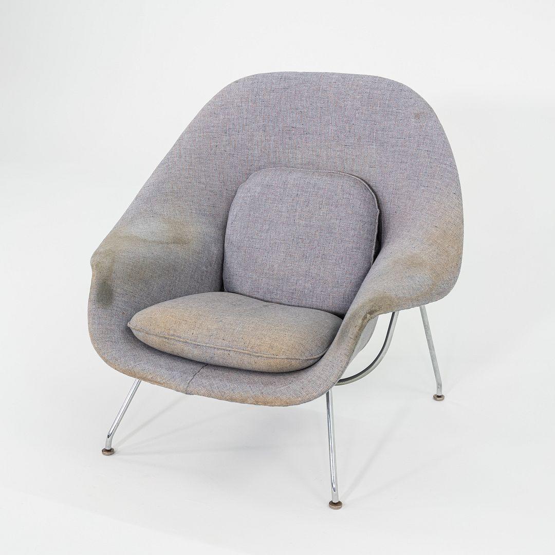 Moderno Sedia da salotto e ottomana Womb di Eero Saarinen per Knoll del 1960, Model 70L in vendita