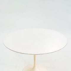 1960s Eero Saarinen Tulip Pedestal Dining Table with 42" Round Top, Model 173F