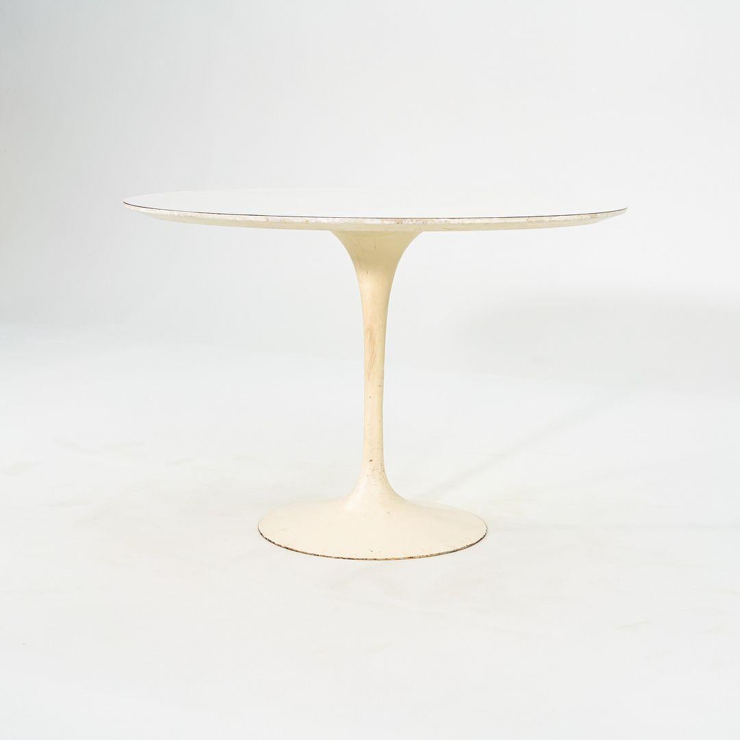 1960 Eero Saarinen Tulip Pedestal Dining Table with 42