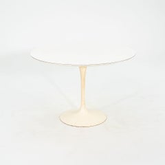 1960 Eero Saarinen Tulip Pedestal Dining Table with 42" Round Top, Model 173F