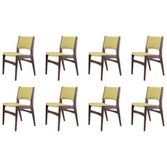 Set of Eight Refinished Erik Buch Dining Chairs in Solid Teak, Inc. Reupholstery