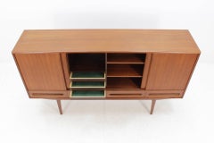 1960s Eijvind Johansson Danish Teak Highboard