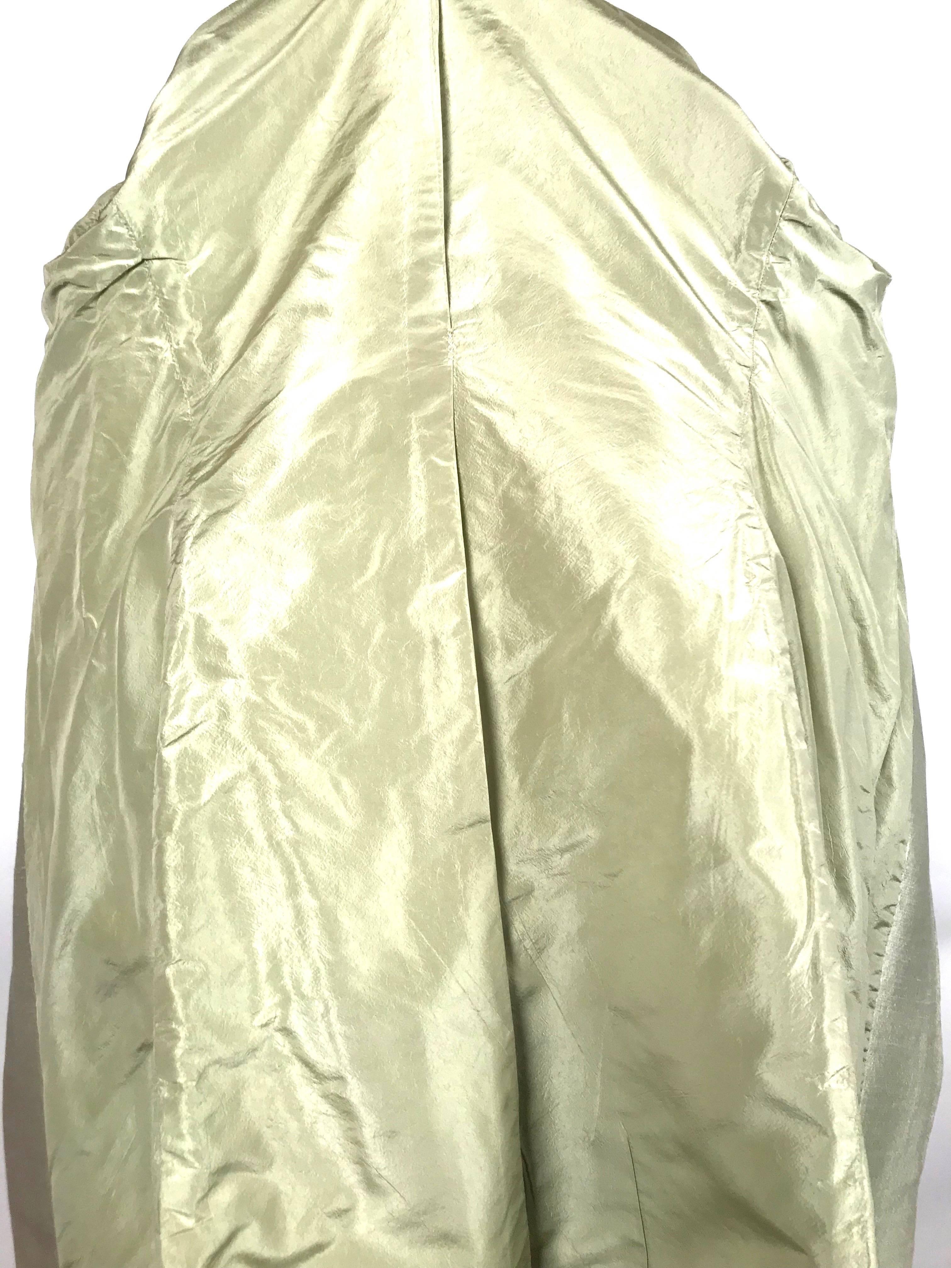 EISA BALENCIAGA Manteau haute couture A-line menthe des années 1960 Bon état - En vente à San Fransisco, CA