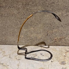 1960s Eisenberg Lozano Sculptural Silver Wine Bottle Holder Germany Aubock Style