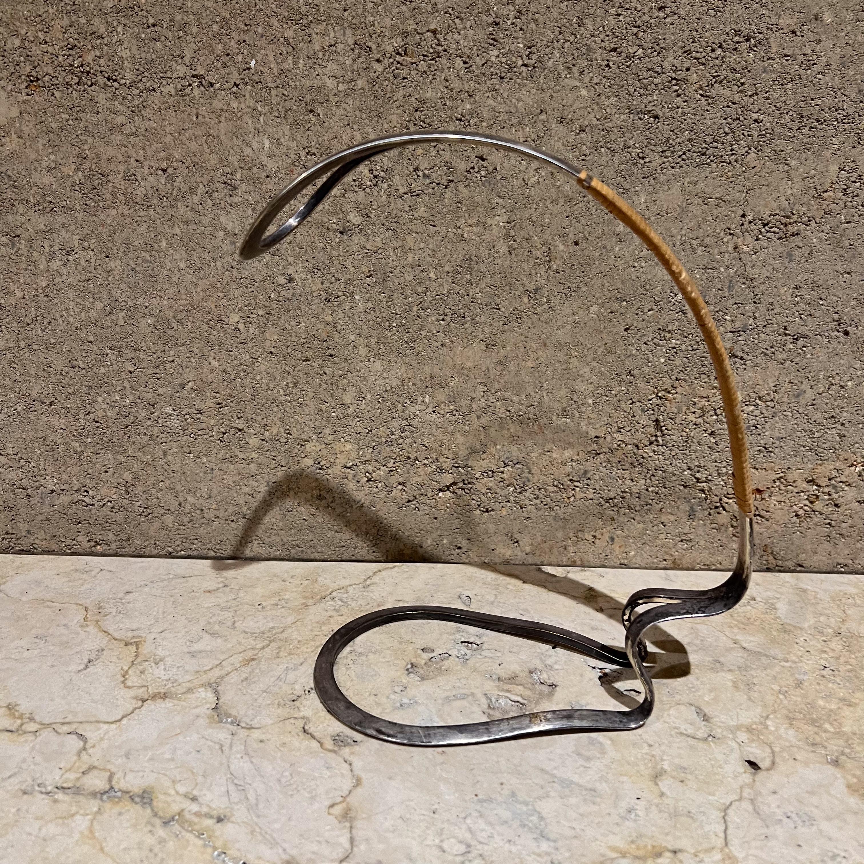 Porte-bouteilles de vin sculpturale Eisenberg Lozano des années 1960, Allemagne, style Aubock Bon état - En vente à Chula Vista, CA