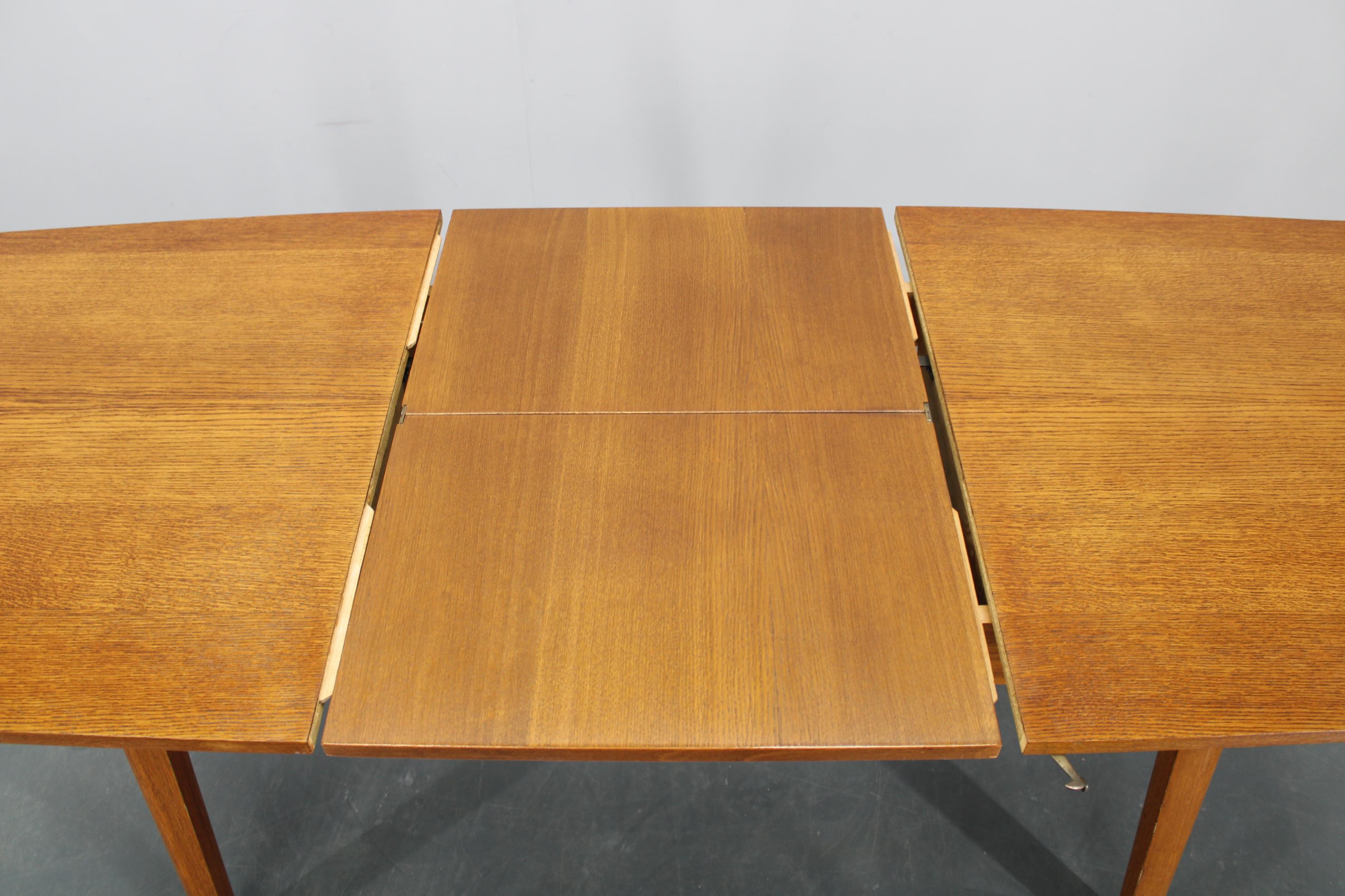 Ascensor de los años 60 y mesa de comedor extensible de roble, Alemania en venta 9