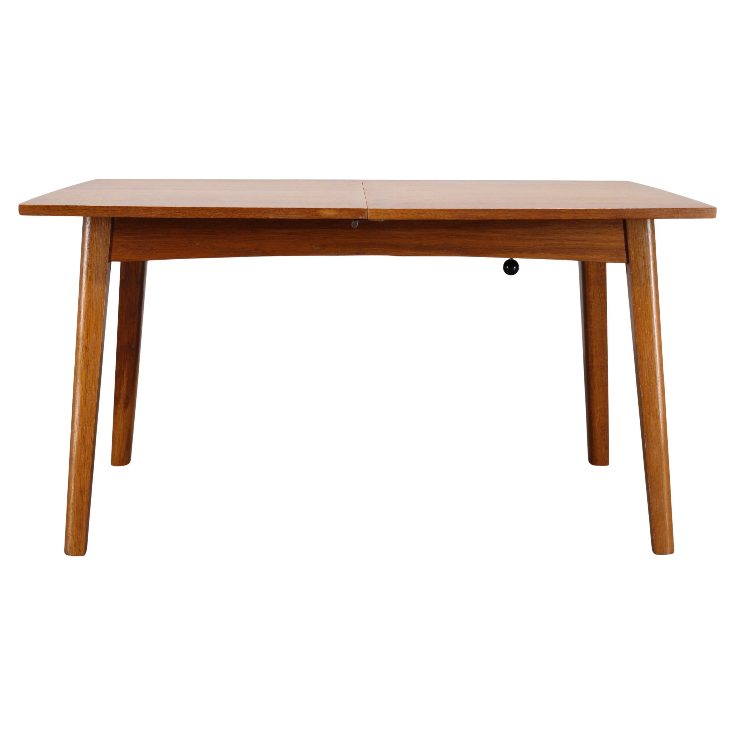 1960s Elevator and Extendable Oak Dining Table, Germany