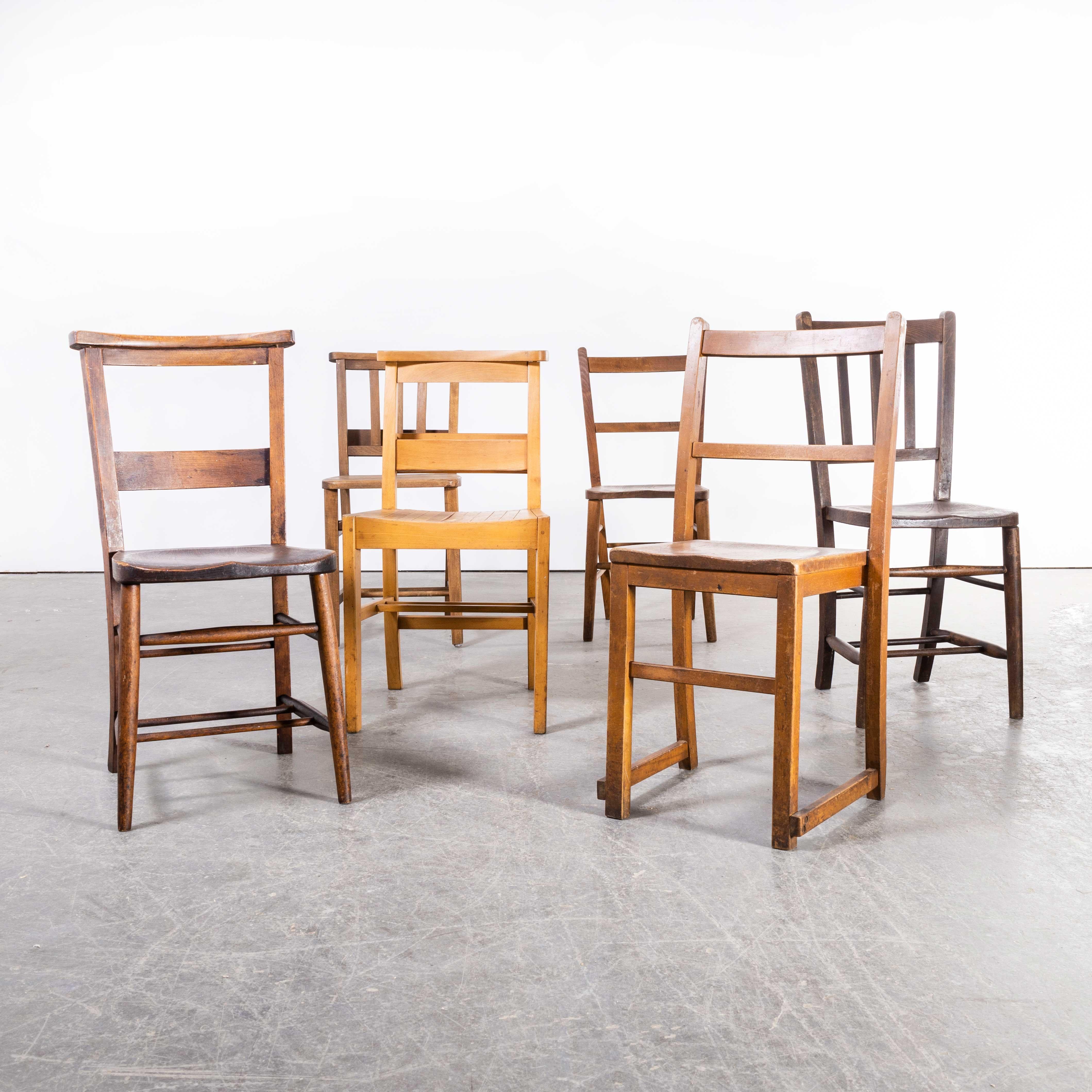 1960s Elm and ash church – chapel dining chairs – harlequin set of six
1960s Elm and ash church – chapel dining chairs – harlequin set of six. England has a wonderfully rich heritage for making chairs. At the height of production at the turn of the