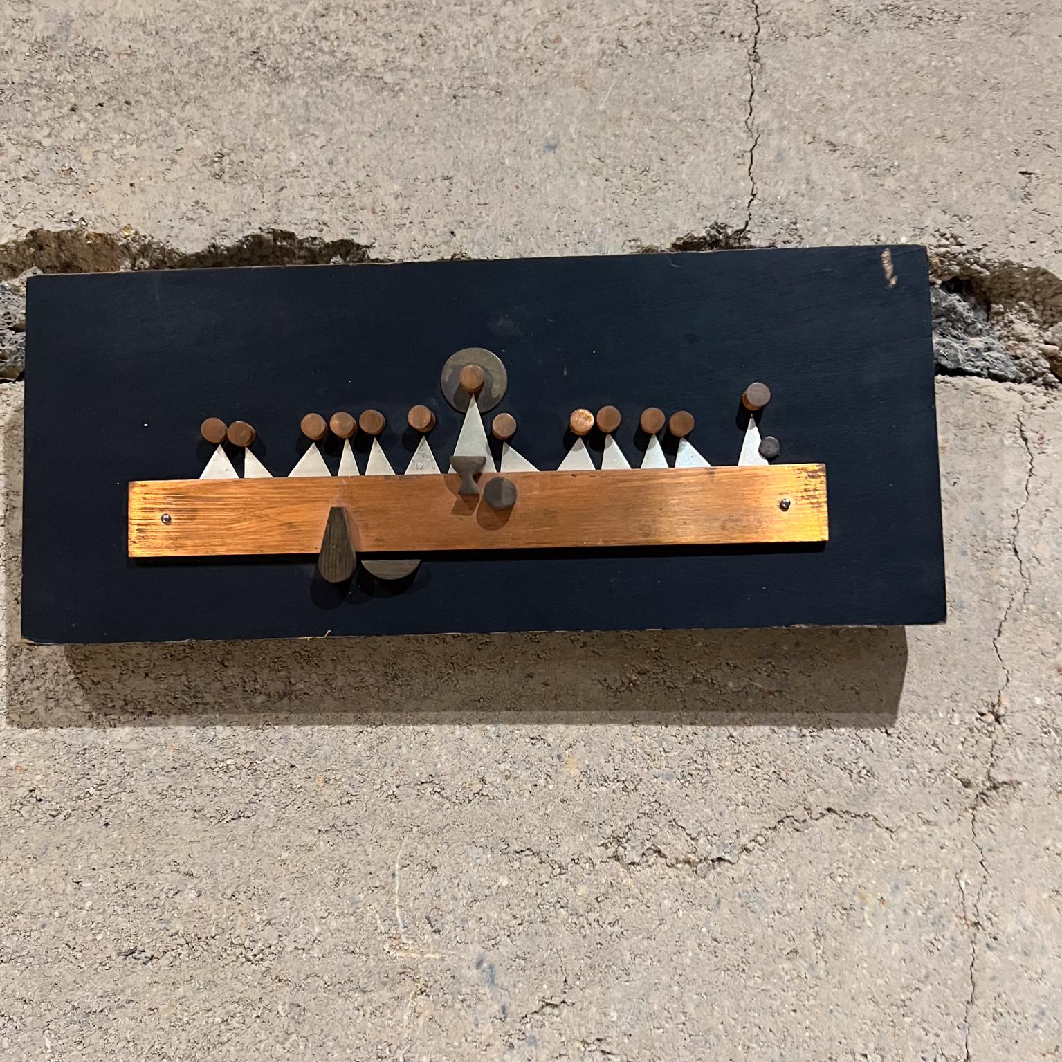 1960s Emaus Abstract Wall Plaque Last Supper Mexico In Good Condition In Chula Vista, CA