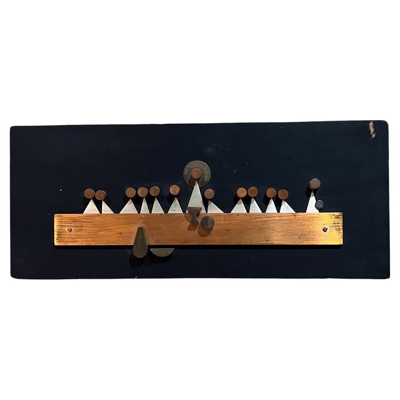 1960s Emaus Abstract Wall Plaque Last Supper Mexico