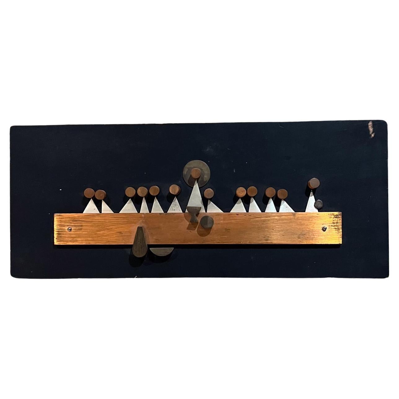 1960s Emaus Abstract Wall Plaque Last Supper Mexico For Sale