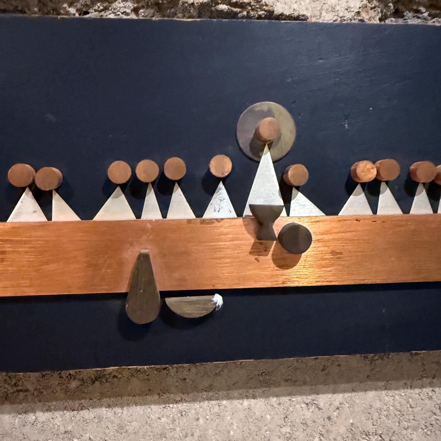1960s Emaus Placa mural abstracta Modernista Última Cena México en Bueno estado para la venta en Chula Vista, CA
