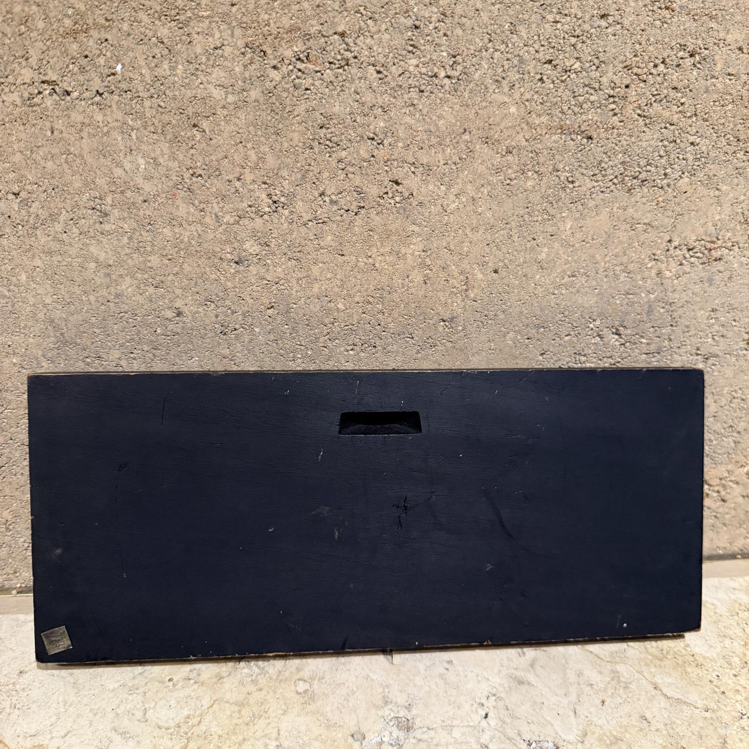 1960s Emaus Placa mural abstracta Modernista Última Cena México Metal en venta