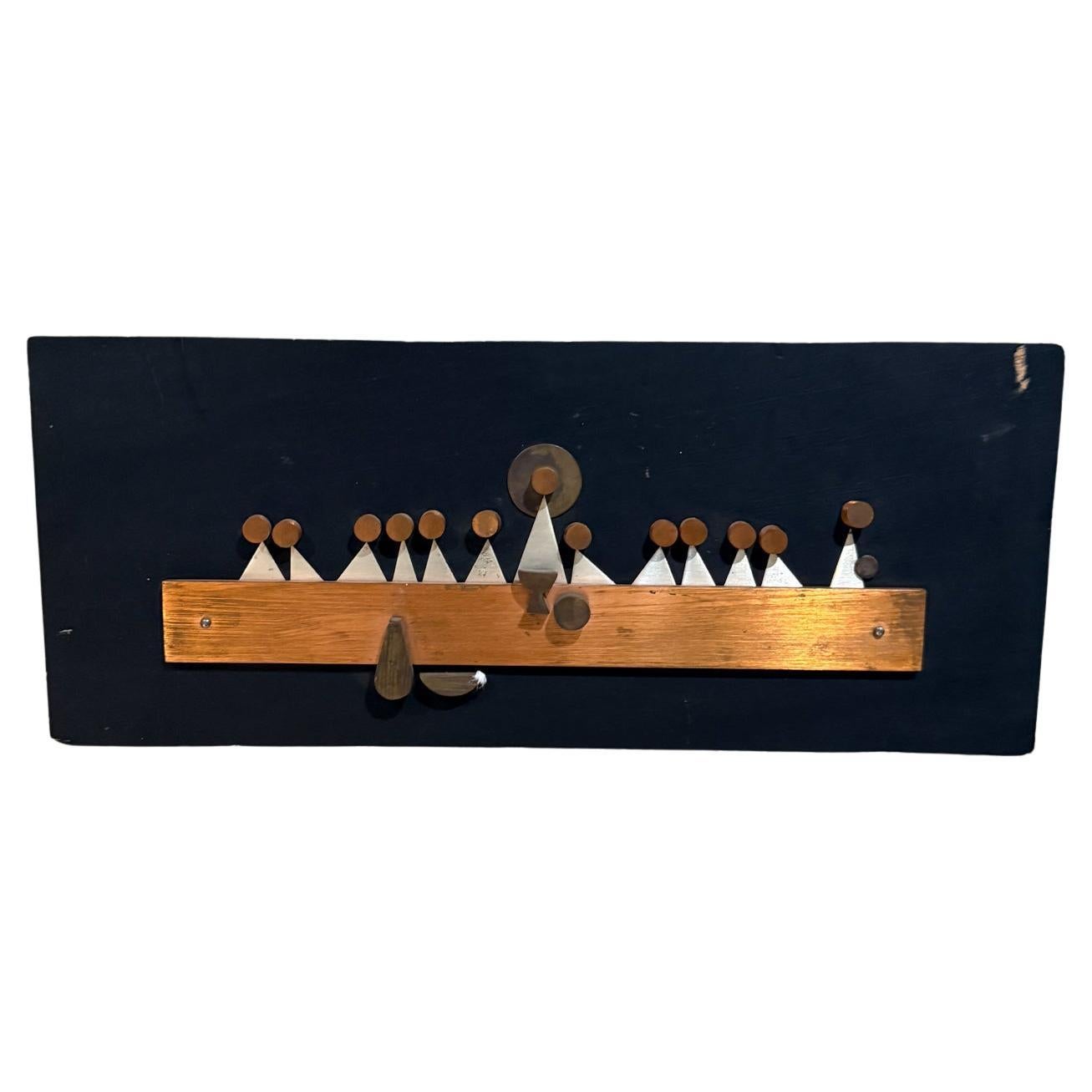 1960s Emaus Abstract Wall Plaque Modernist Last Supper Mexico