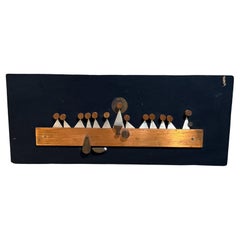 1960s Emaus Placa mural abstracta Modernista Última Cena México