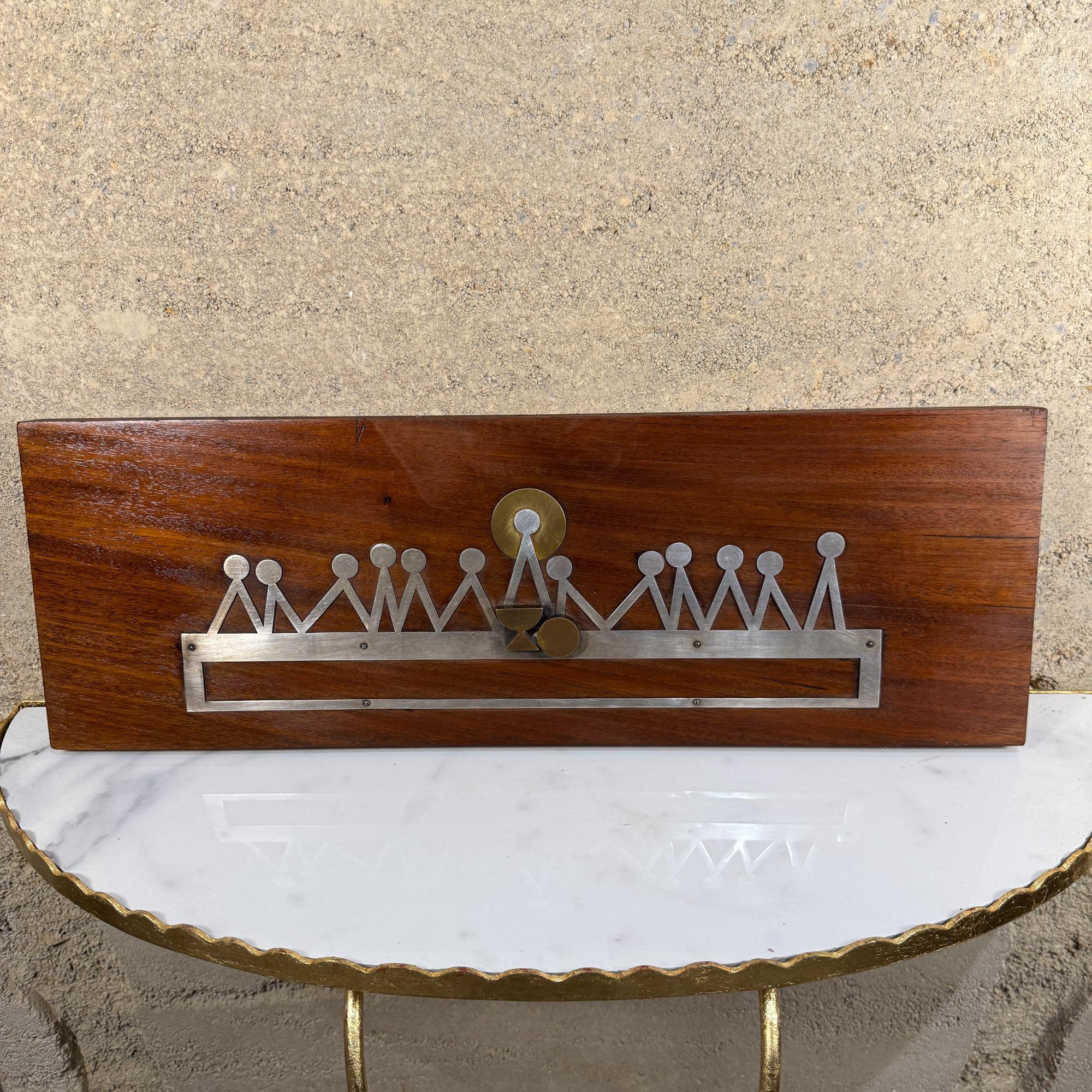 Emaus Große abstrakte Wandplakette „ Last Supper“, Mexiko, 1960er Jahre