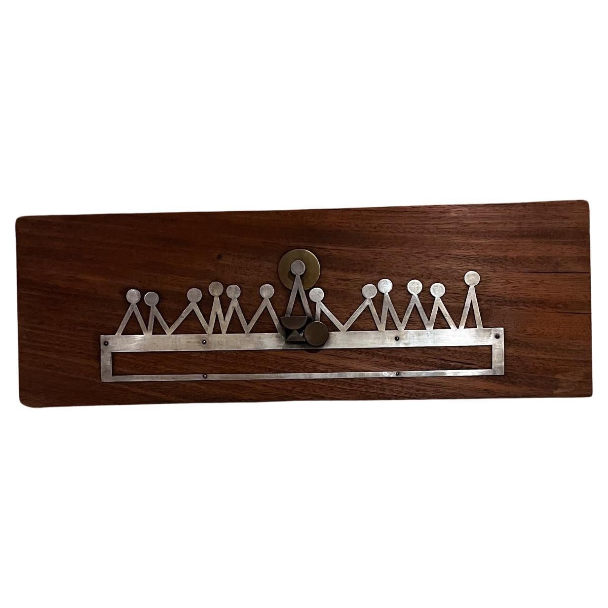 1960s Emaus Large Last Supper Abstract Wall Plaque Mexico For Sale