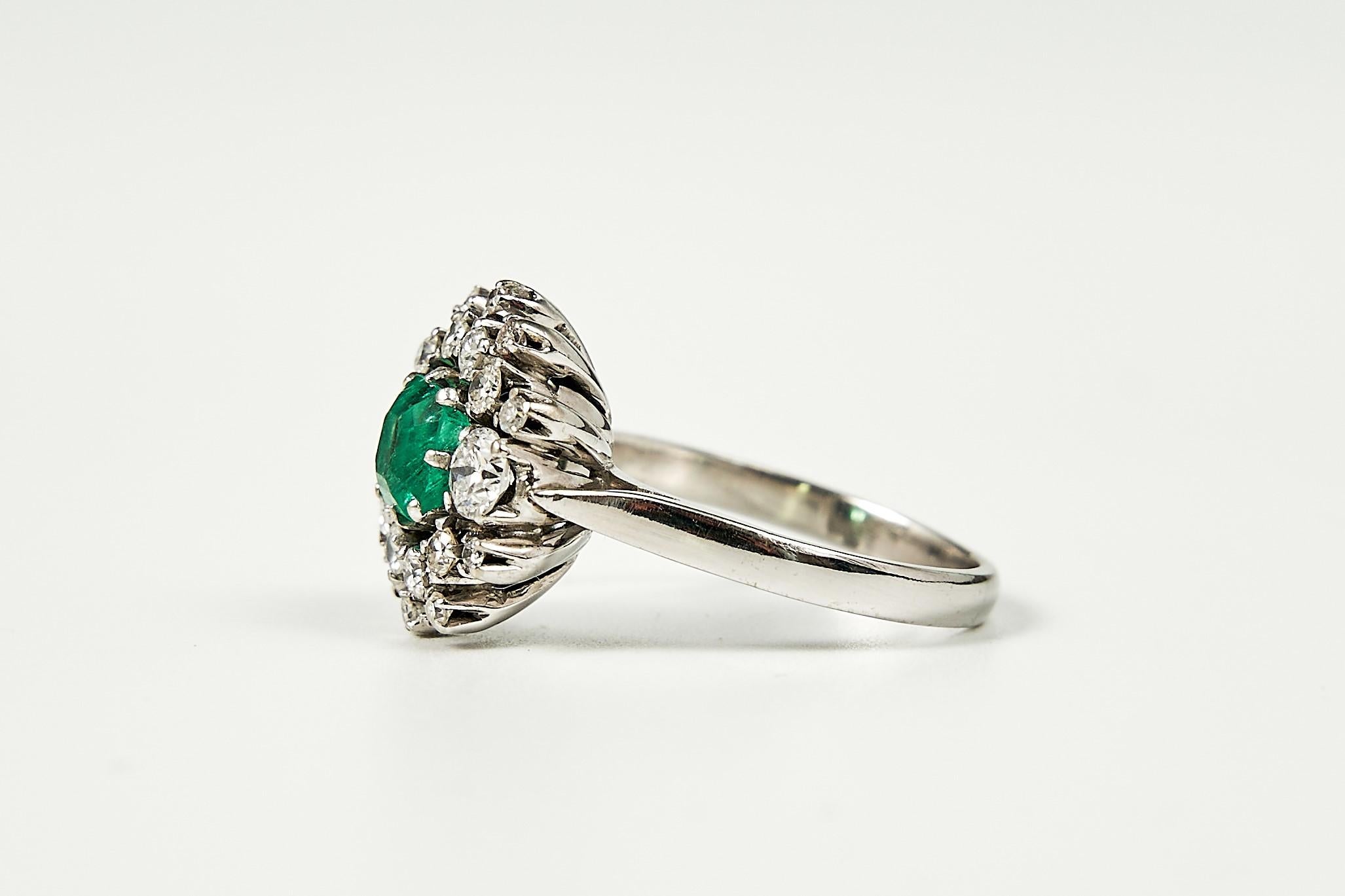 1960s Emerald and Diamond 