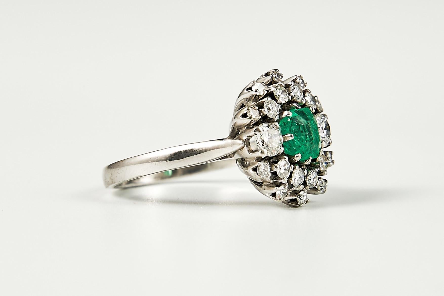 1960s Emerald and Diamond 