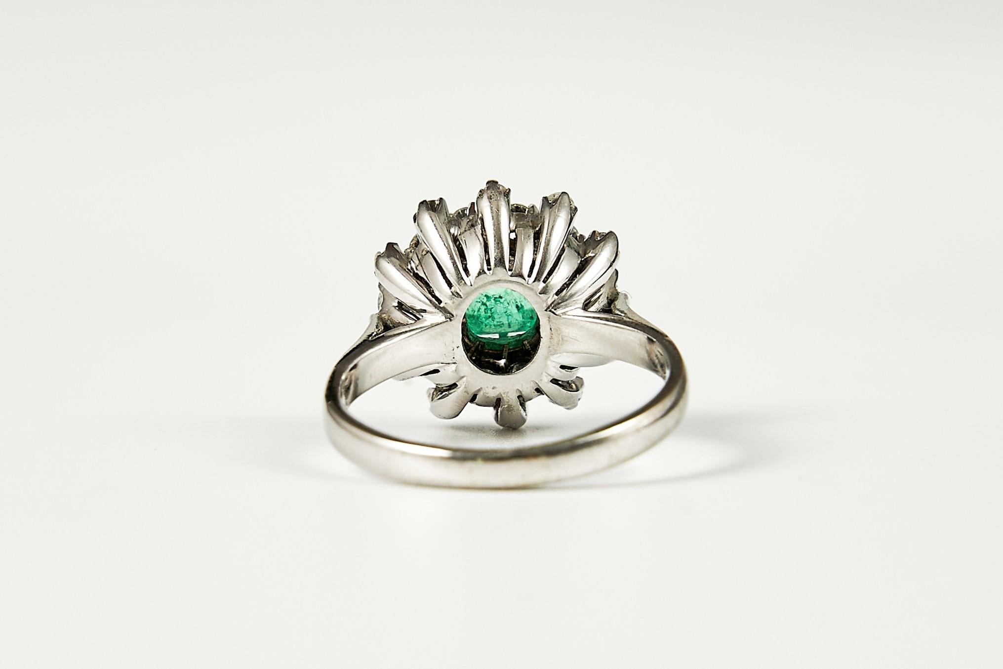 1960s Emerald and Diamond 