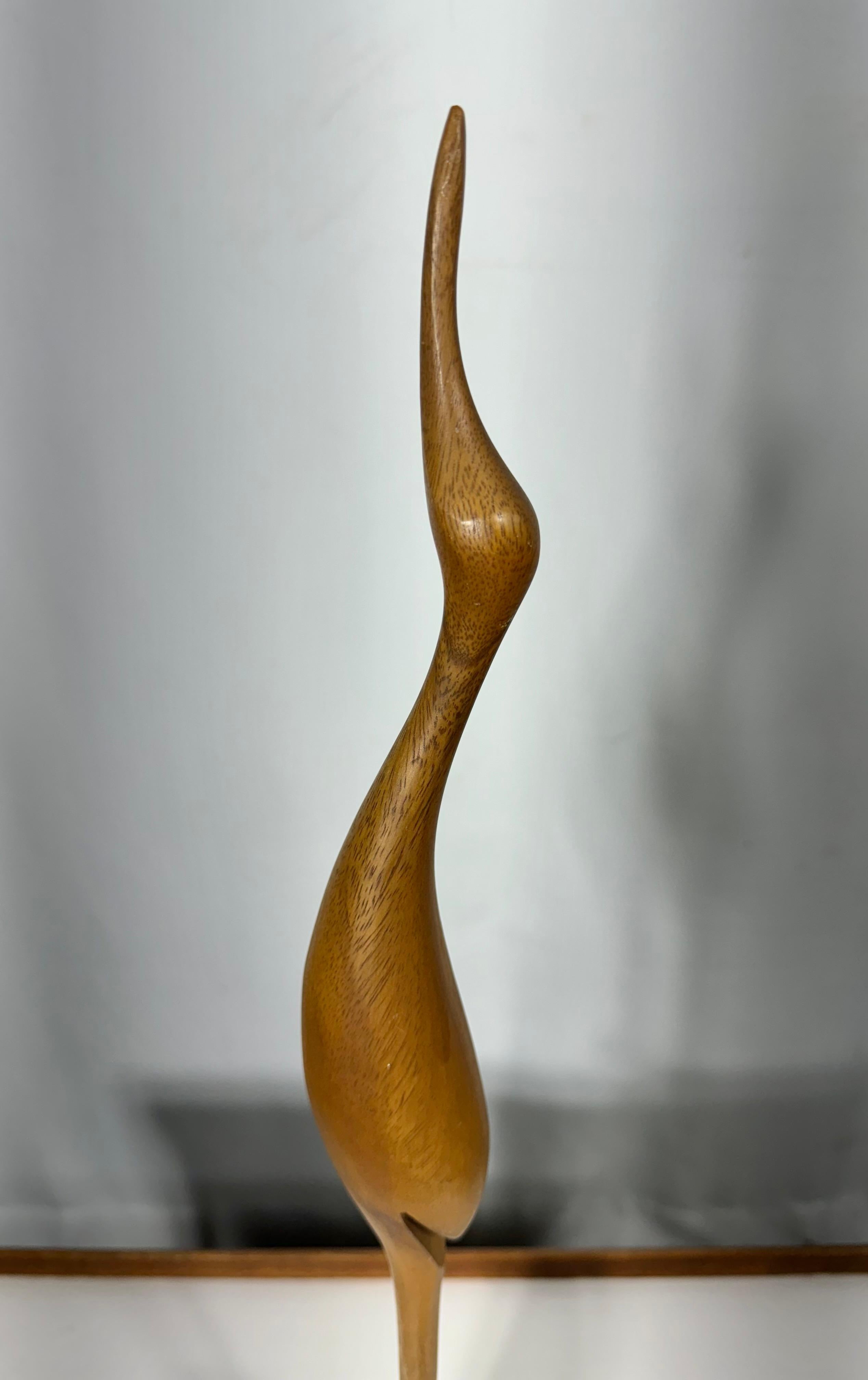 1960 Emil Milan Escultura Modernista Grulla de 21