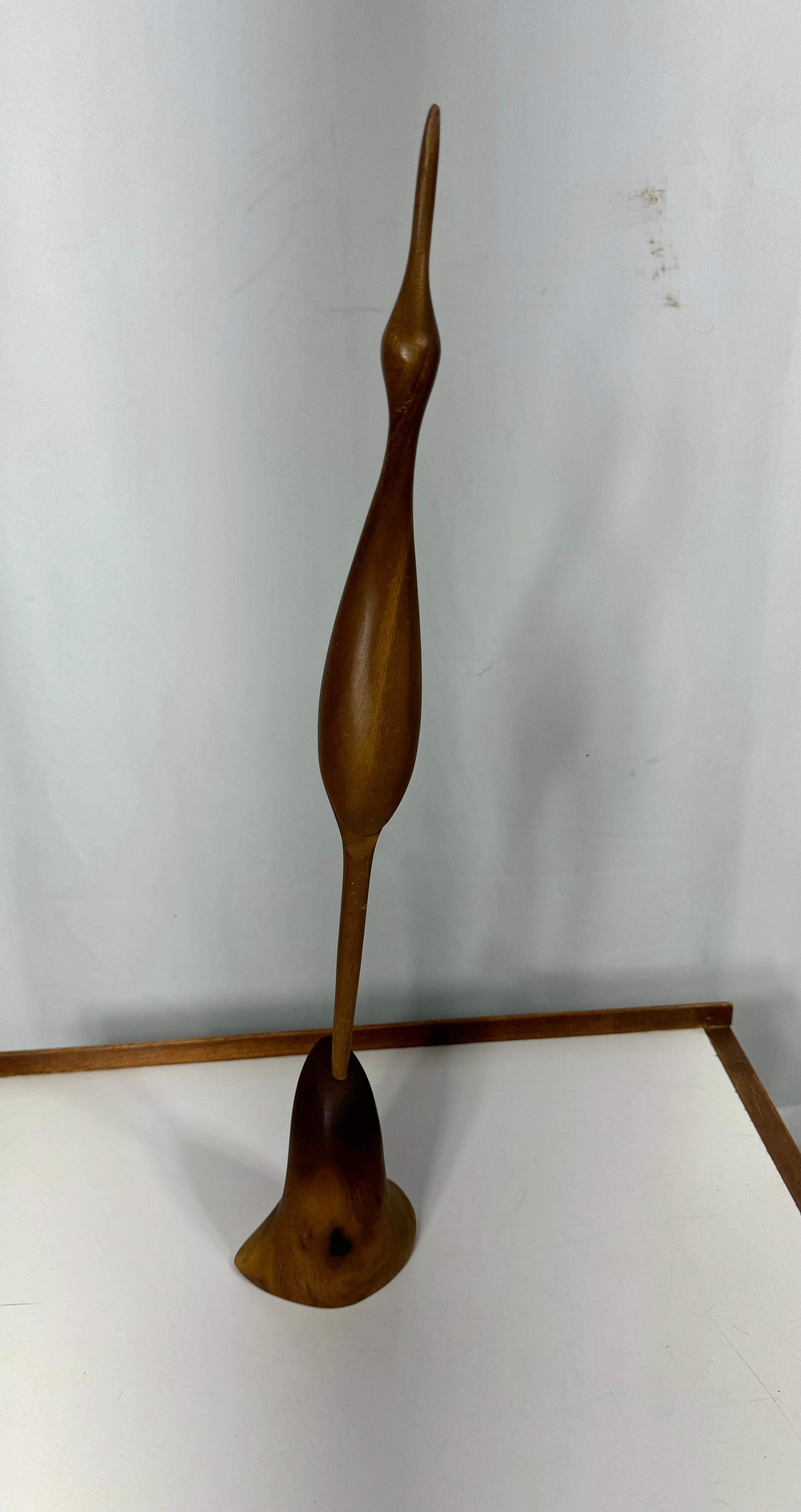 1960 Emil Milan Escultura Modernista Grulla de 21