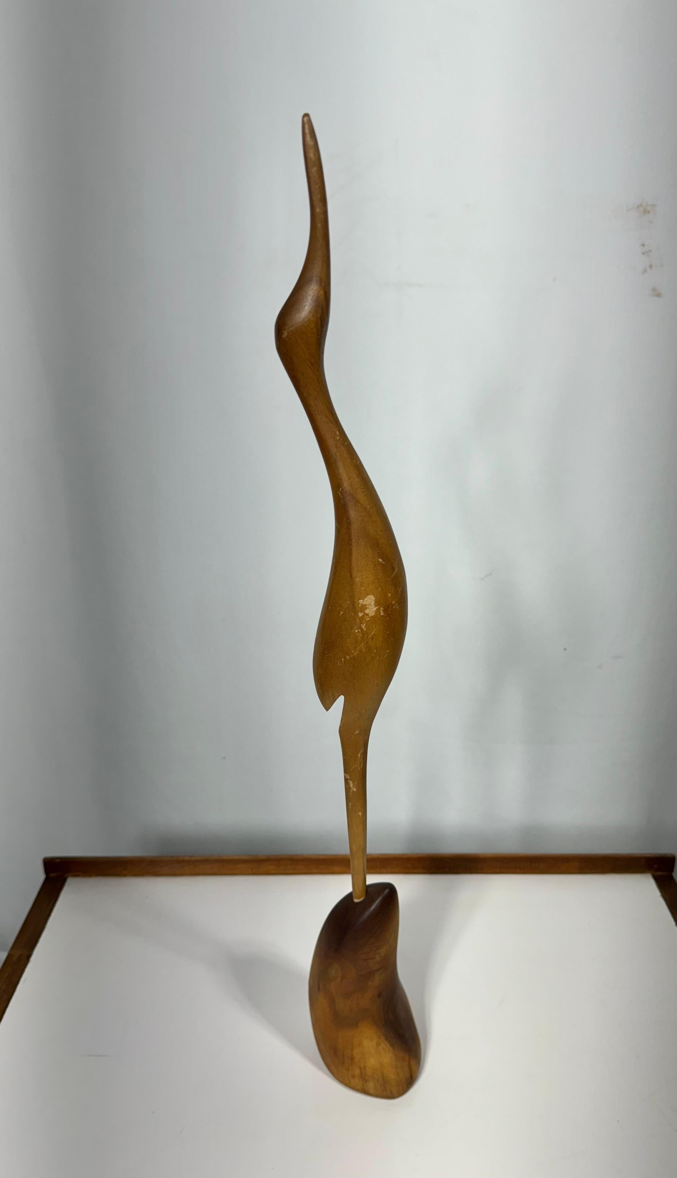 1960 Emil Milan Escultura Modernista Grulla de 21