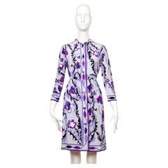 Abito in seta con stampa floreale di Emilio Pucci degli anni '60