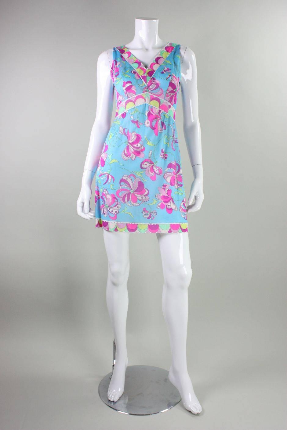 Women's 1960's Emilio Pucci for Formfit Rogers Robe & Nightgown For Sale
