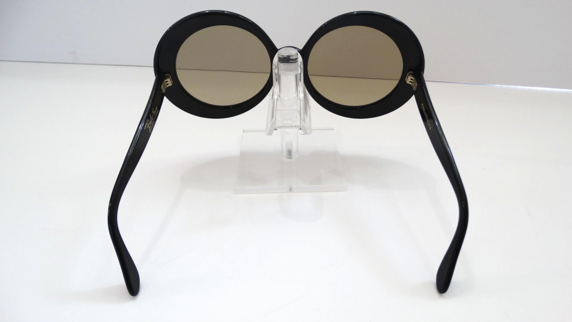 1960s Emilio Pucci Oversized Swirl Sunglasses  In Excellent Condition In Scottsdale, AZ