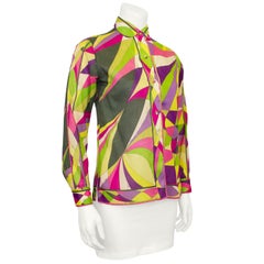 1960s Emilio Pucci Printed Cotton Shirt