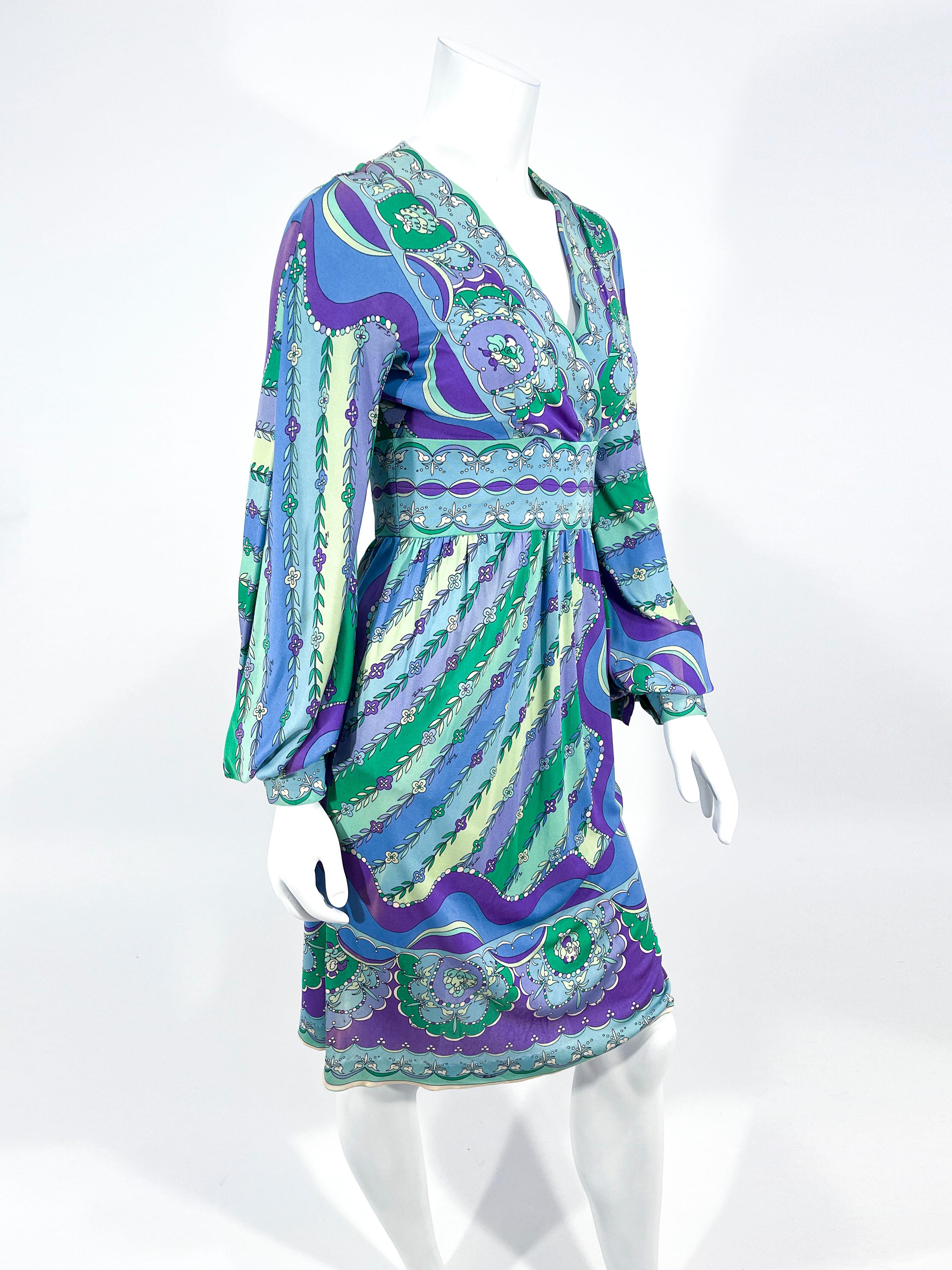 1960s Emilio Pucci Printed Dress For Sale 1