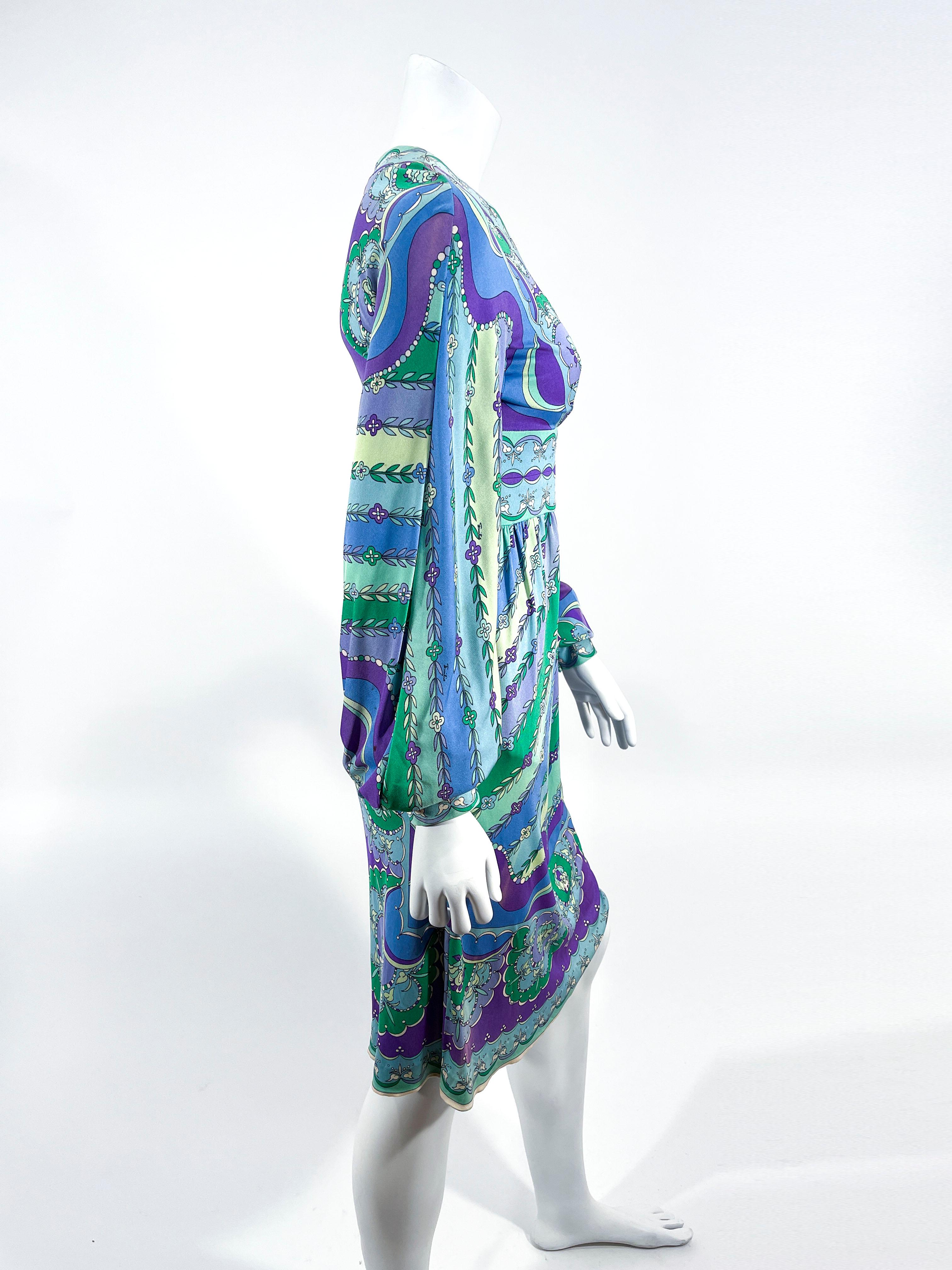 1960s Emilio Pucci Printed Dress For Sale 2
