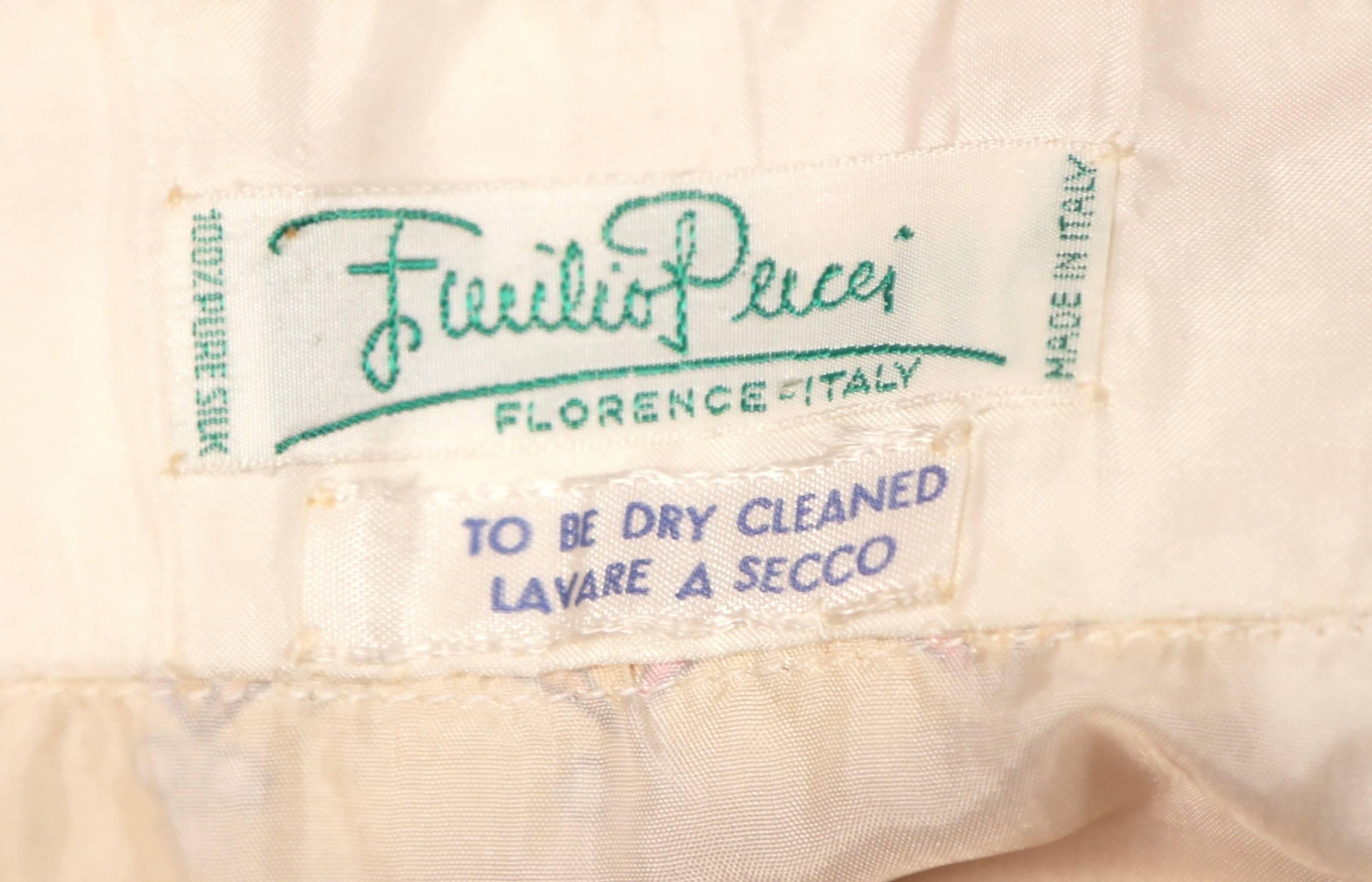 1960'S EMILIO PUCCI printed silk skirt 1
