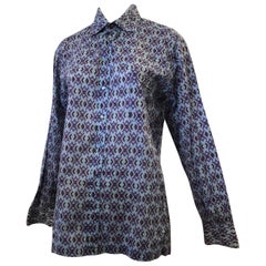 Vintage 1960s Emilio Pucci Signed Men's Cotton Shirt (45 Chest)