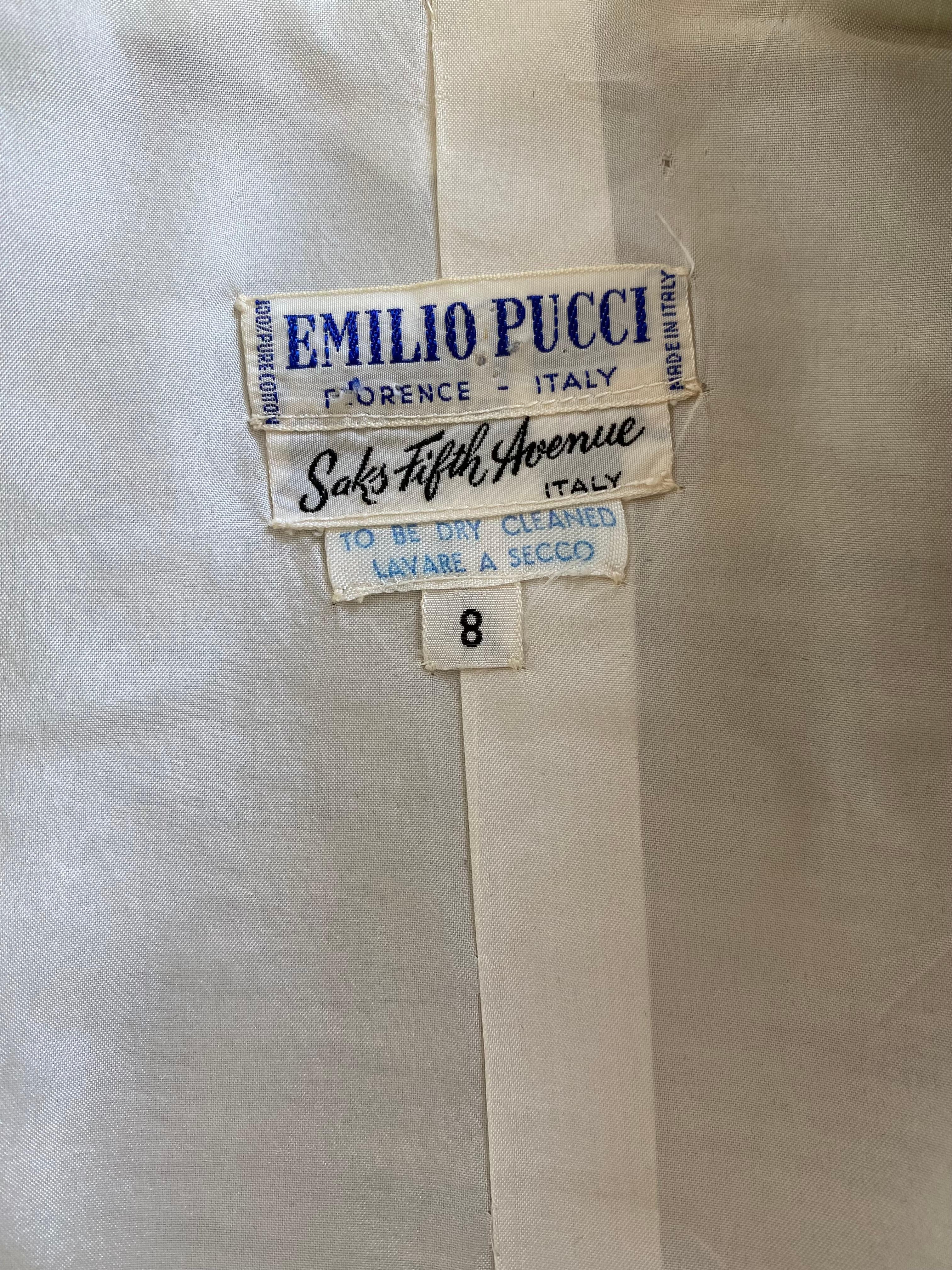 1960s Emilio Pucci Velvet Yellow Orange Car Coat In Good Condition In Miami, FL