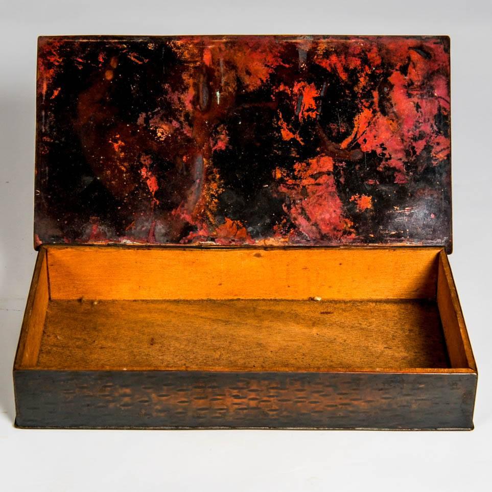 Mid-20th Century 1960s Enameled Box with Trade Mark For Sale