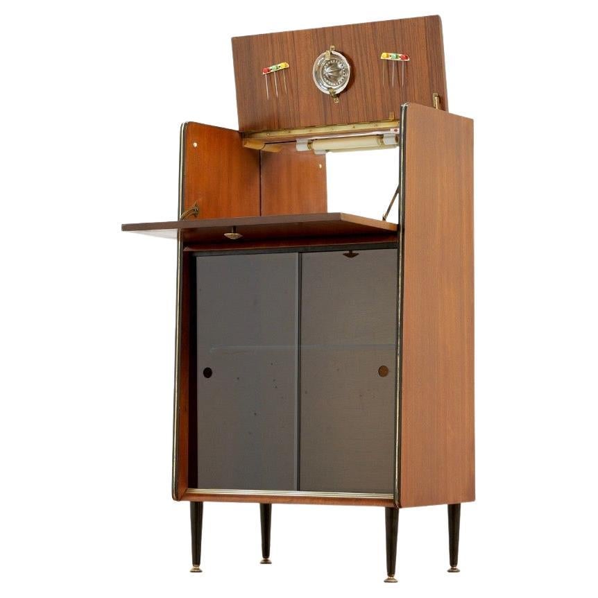 1960s English Liquor Cabinet Home Bar