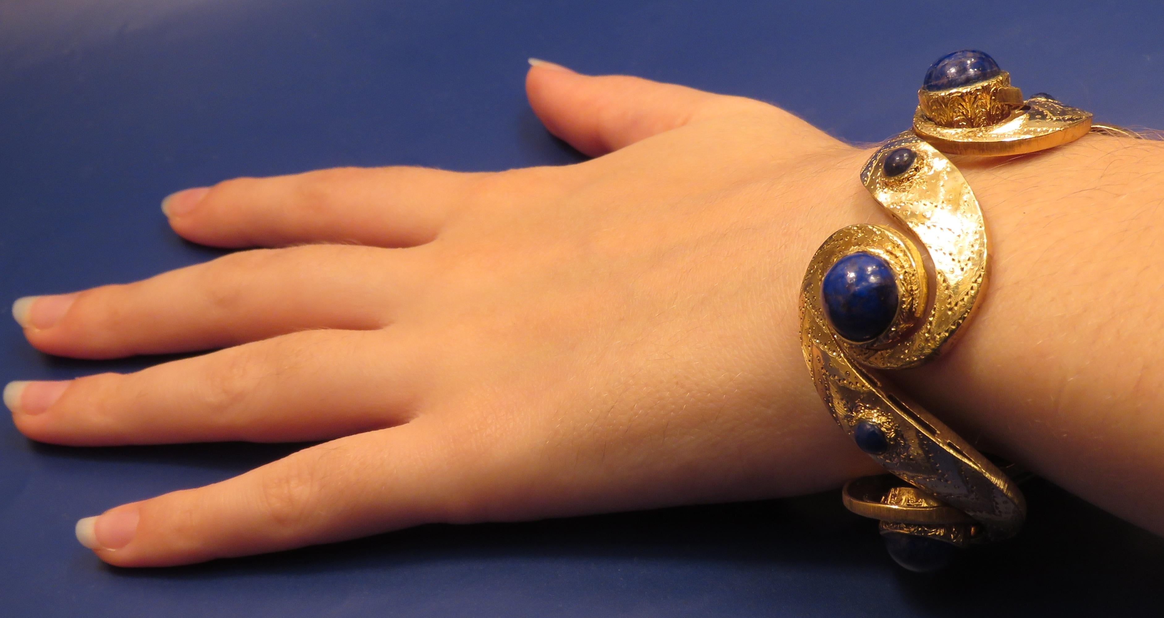 lapis gold bracelet