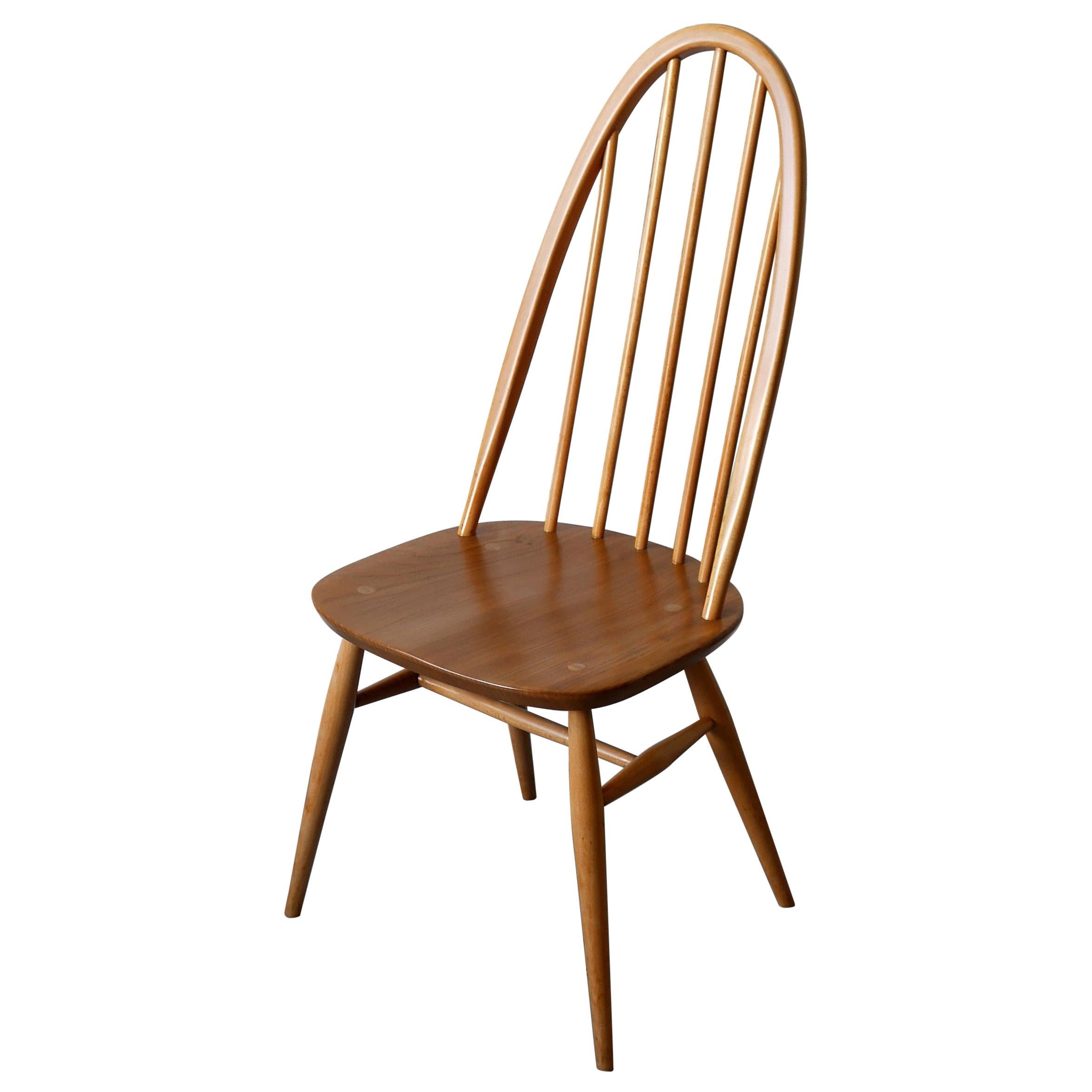 1960s Ercol 365 Quaker Windsor Chair in Solid Elm and Beech For Sale