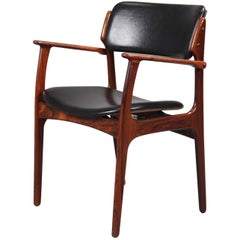 1960s Erik Buch Fully Restored Armchairs in Rosewood, Inc. Reupholstery