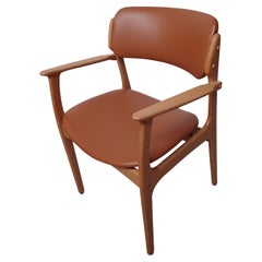 1960s Erik Buch Two Fully Restored Customizable Armchairs in Oak
